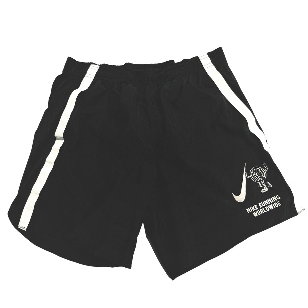 Nike Dri-Fit Challenger Worldwide Running Shorts Mens L Black Athletic Lined